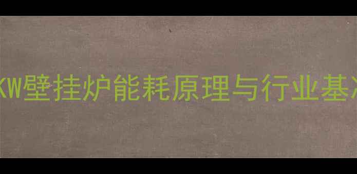 图片 16KW壁挂炉能耗原理与行业基准2