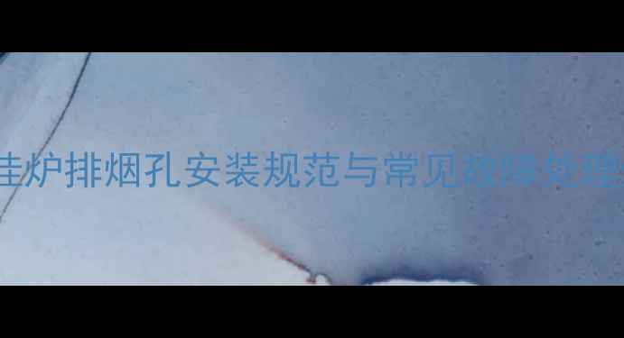 图片 24kw壁挂炉排烟孔安装规范与常见故障处理全攻略1