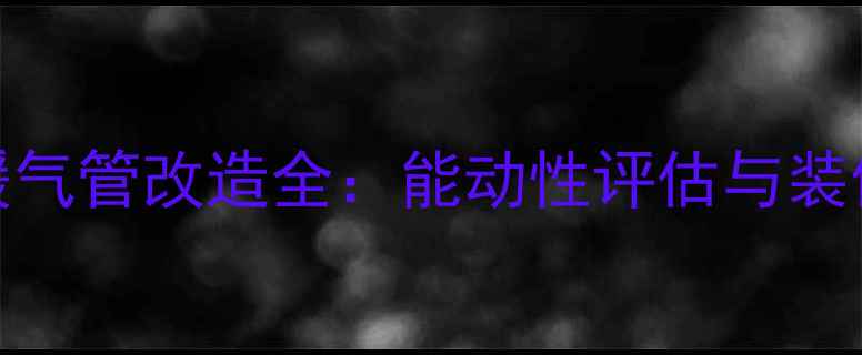 6层住宅主暖气管改造全能动性评估与装修注意事项