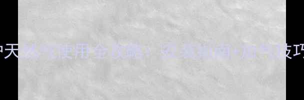 图片 BAXI壁挂炉天然气使用全攻略：安装指南+加气技巧+节能秘籍