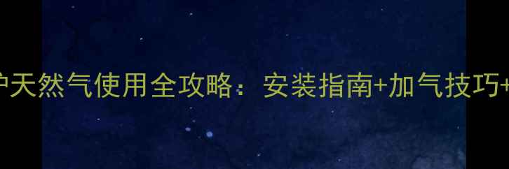 图片 BAXI壁挂炉天然气使用全攻略：安装指南+加气技巧+节能秘籍2