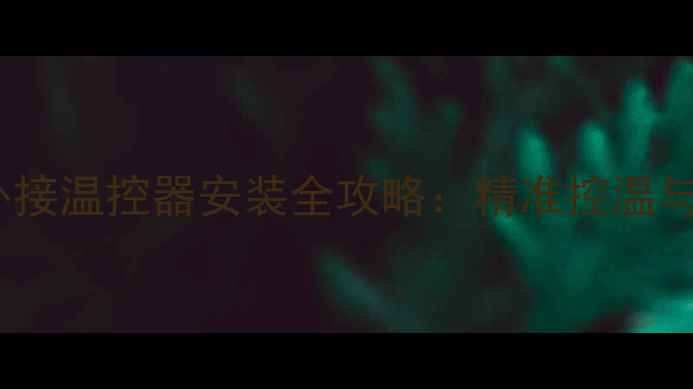 图片 Navien壁挂炉外接温控器安装全攻略：精准控温与节能技巧详解2