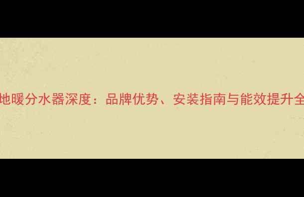 图片 Rheem地暖分水器深度：品牌优势、安装指南与能效提升全攻略1