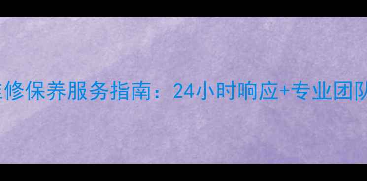 Sylber壁挂炉售后维修保养服务指南24小时响应专业团队保障冬季采暖无忧