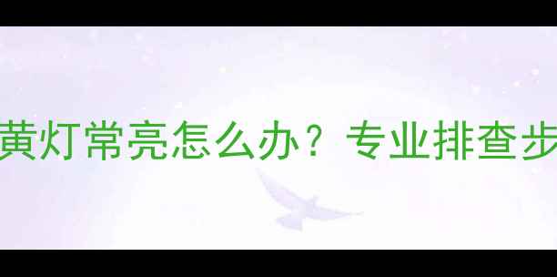 Sylber壁挂炉黄灯常亮怎么办专业排查步骤与维修指南