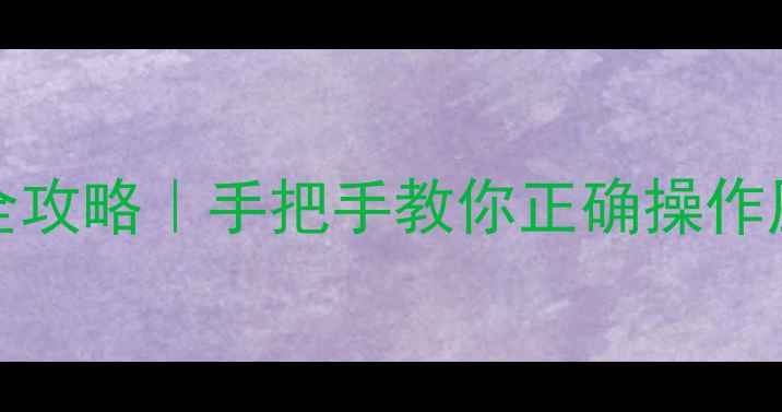 Vitopend100壁挂炉减压全攻略手把手教你正确操作压力表读数安全防护指南