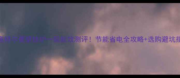 图片 ✅意特尔曼壁挂炉一级能效测评！节能省电全攻略+选购避坑指南