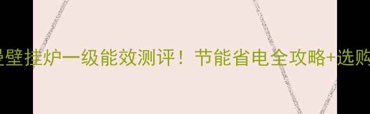 图片 ✅意特尔曼壁挂炉一级能效测评！节能省电全攻略+选购避坑指南1