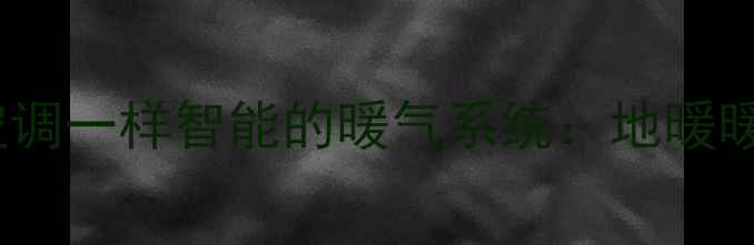 像中央空调一样智能的暖气系统地暖暖气片全