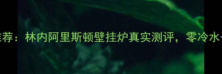 图片 ✨家用壁挂炉推荐：林内阿里斯顿壁挂炉真实测评，零冷水+防冻功能！💡2