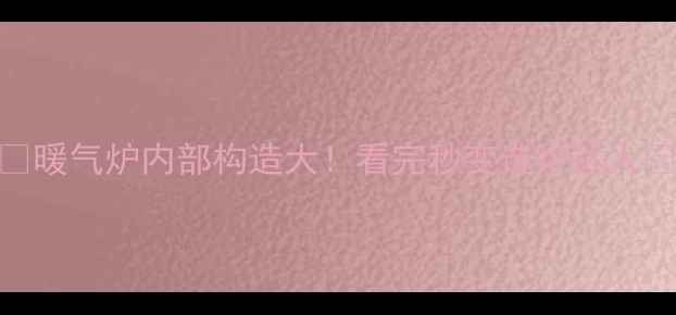 图片 ✨暖气炉内部构造大！看完秒变选炉达人🔥