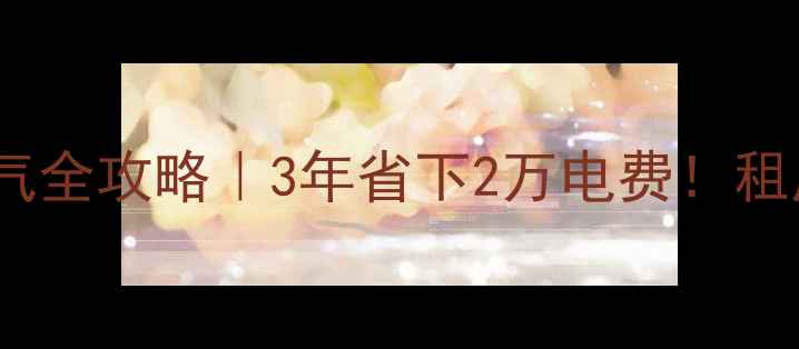 燃气壁挂炉省气全攻略3年省下2万电费租房装修必看