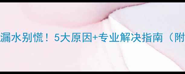 图片 ❄️暖气片漏水别慌！5大原因+专业解决指南（附图文教程）