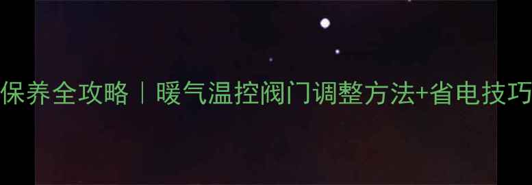 采暖设备保养全攻略暖气温控阀门调整方法省电技巧附图文教程
