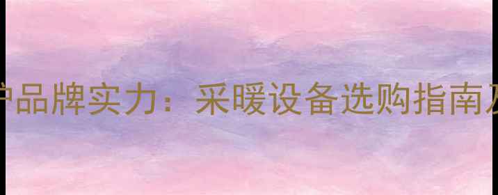 图片 万和暖气炉品牌实力：采暖设备选购指南及性能对比