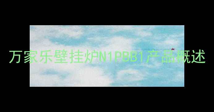 图片 万家乐壁挂炉N1PBB1产品概述