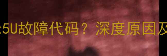 图片 东原壁挂炉显示5U故障代码？深度原因及专业维修指南1