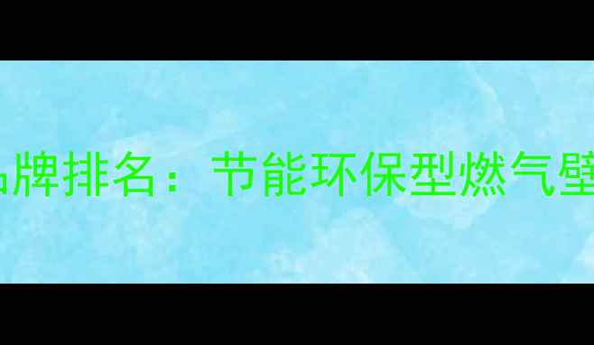 中国壁挂炉十大品牌排名节能环保型燃气壁挂炉选购全指南