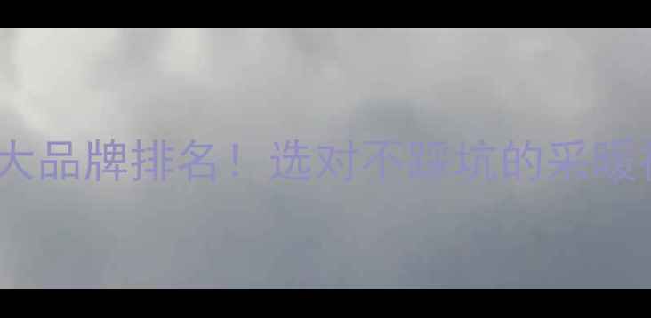 中国暖气片十大品牌排名选对不踩坑的采暖神器全攻略