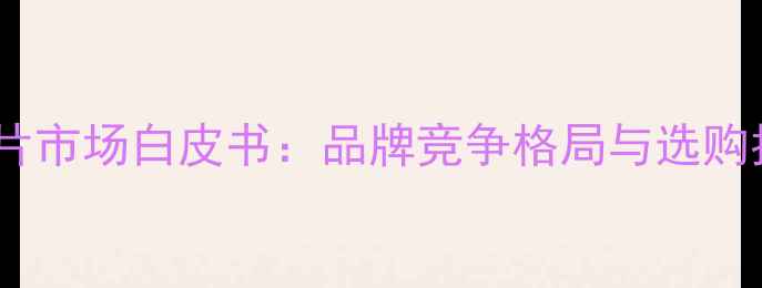 中国暖气片市场白皮书品牌竞争格局与选购指南深度