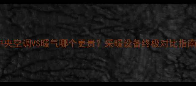 图片 中央空调VS暖气哪个更贵？采暖设备终极对比指南2