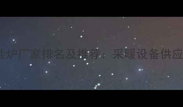 图片 中山OEM壁挂炉厂家排名及推荐：采暖设备供应商权威指南