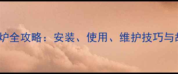 中燃宝气壁挂炉全攻略安装使用维护技巧与故障排除指南