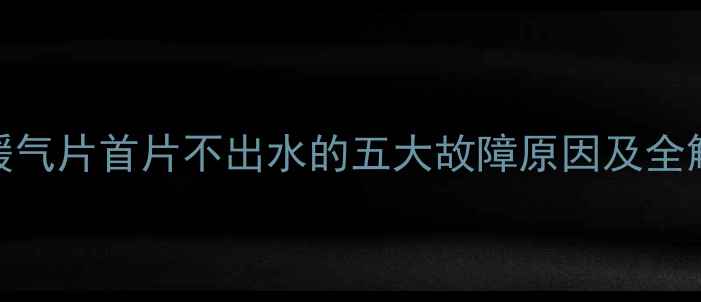 串联暖气片首片不出水的五大故障原因及全解指南
