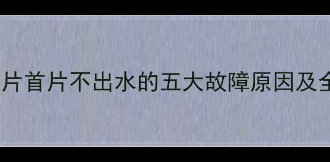图片 串联暖气片首片不出水的五大故障原因及全解指南1