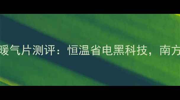 图片 主动式散热器暖气片测评：恒温省电黑科技，南方家庭必看！🔥