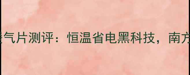 图片 主动式散热器暖气片测评：恒温省电黑科技，南方家庭必看！🔥2