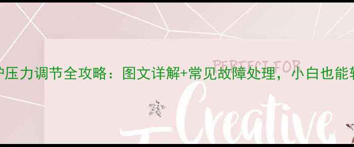 图片 乐天壁挂炉压力调节全攻略：图文详解+常见故障处理，小白也能轻松上手！