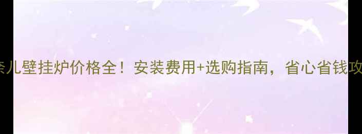 图片 佛奈儿壁挂炉价格全！安装费用+选购指南，省心省钱攻略1