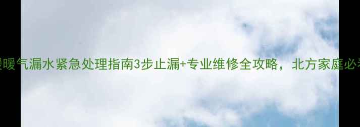 供暖暖气漏水紧急处理指南3步止漏专业维修全攻略北方家庭必看