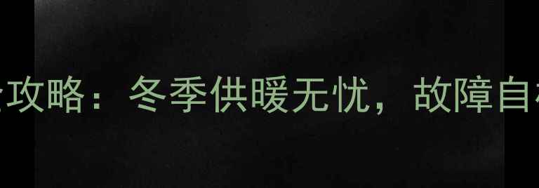 图片 依玛壁挂炉维修全攻略：冬季供暖无忧，故障自检+专业维修指南1