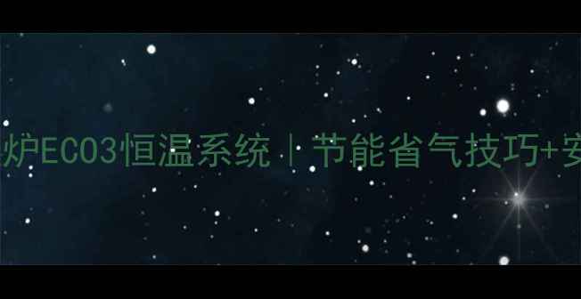 图片 八喜壁挂炉ECO3恒温系统｜节能省气技巧+安装指南2