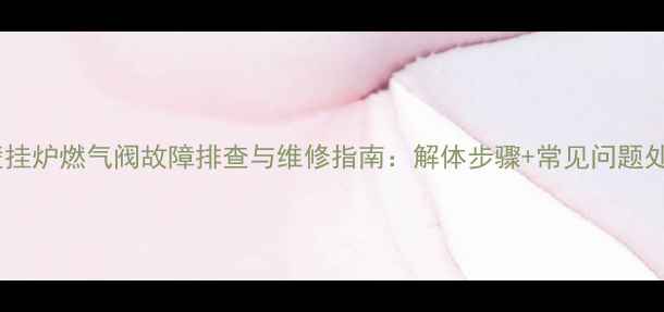 八喜壁挂炉燃气阀故障排查与维修指南解体步骤常见问题处理全