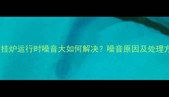图片 八喜壁挂炉运行时噪音大如何解决？噪音原因及处理方法全1