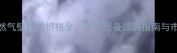 图片 冀能天然气壁挂炉价格全：采暖设备选购指南与市场趋势