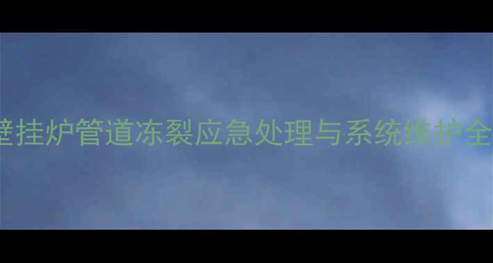 冬季壁挂炉管道冻裂应急处理与系统维护全指南