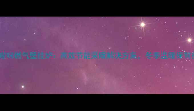 图片 凯迪啦咪燃气壁挂炉：高效节能采暖解决方案，冬季温暖保驾护航2