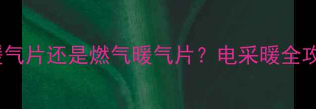 别墅采暖选电暖气片还是燃气暖气片电采暖全攻略及能耗对比