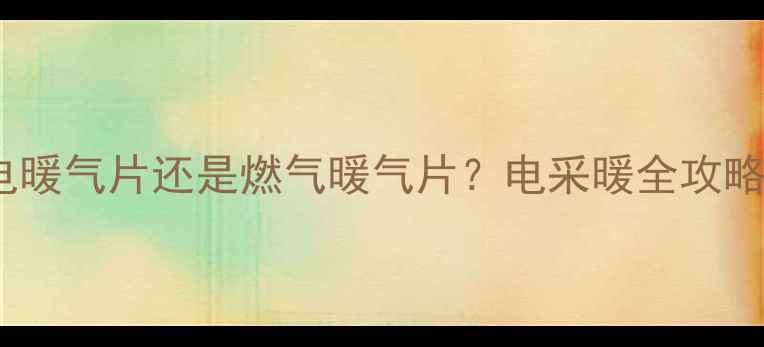 图片 别墅采暖选电暖气片还是燃气暖气片？电采暖全攻略及能耗对比2