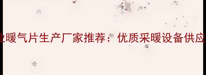 北京专业暖气片生产厂家推荐优质采暖设备供应商指南