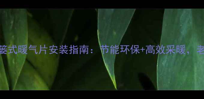 图片 北京卫生间背篓式暖气片安装指南：节能环保+高效采暖，老房改造必看！