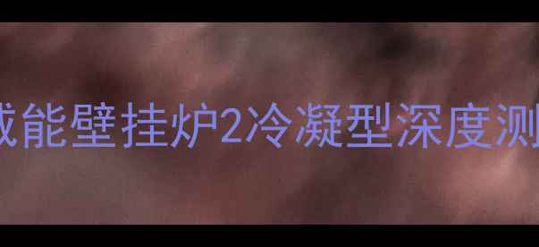 北京家庭采暖必看威能壁挂炉2冷凝型深度测评为什么值得选