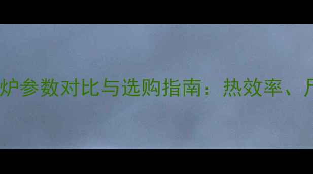 十大品牌壁挂炉参数对比与选购指南热效率尺寸价格全