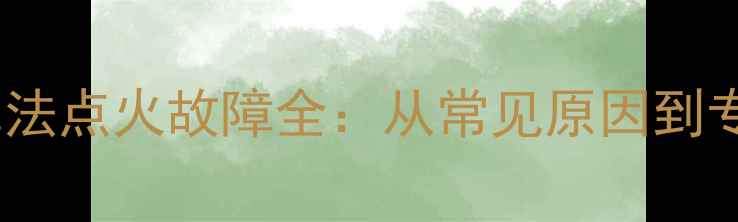 图片 华帝壁挂炉无法点火故障全：从常见原因到专业维修方案1