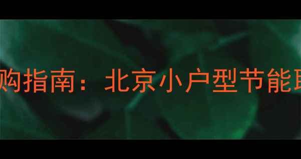 图片 单人家庭采暖设备选购指南：北京小户型节能取暖方案与实用推荐1