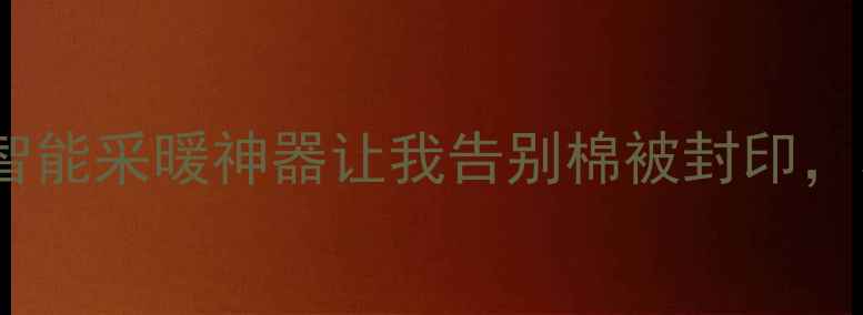 图片 南方人救命！这5款智能采暖神器让我告别棉被封印，租房党也能轻松过冬